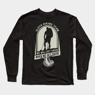 Sloth Hiking Long Sleeve T-Shirt